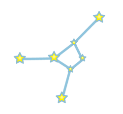 蟹の星の配置図