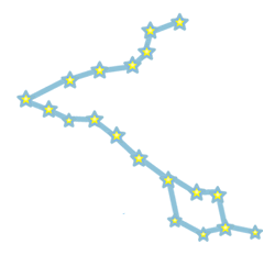 魚の星の配置図